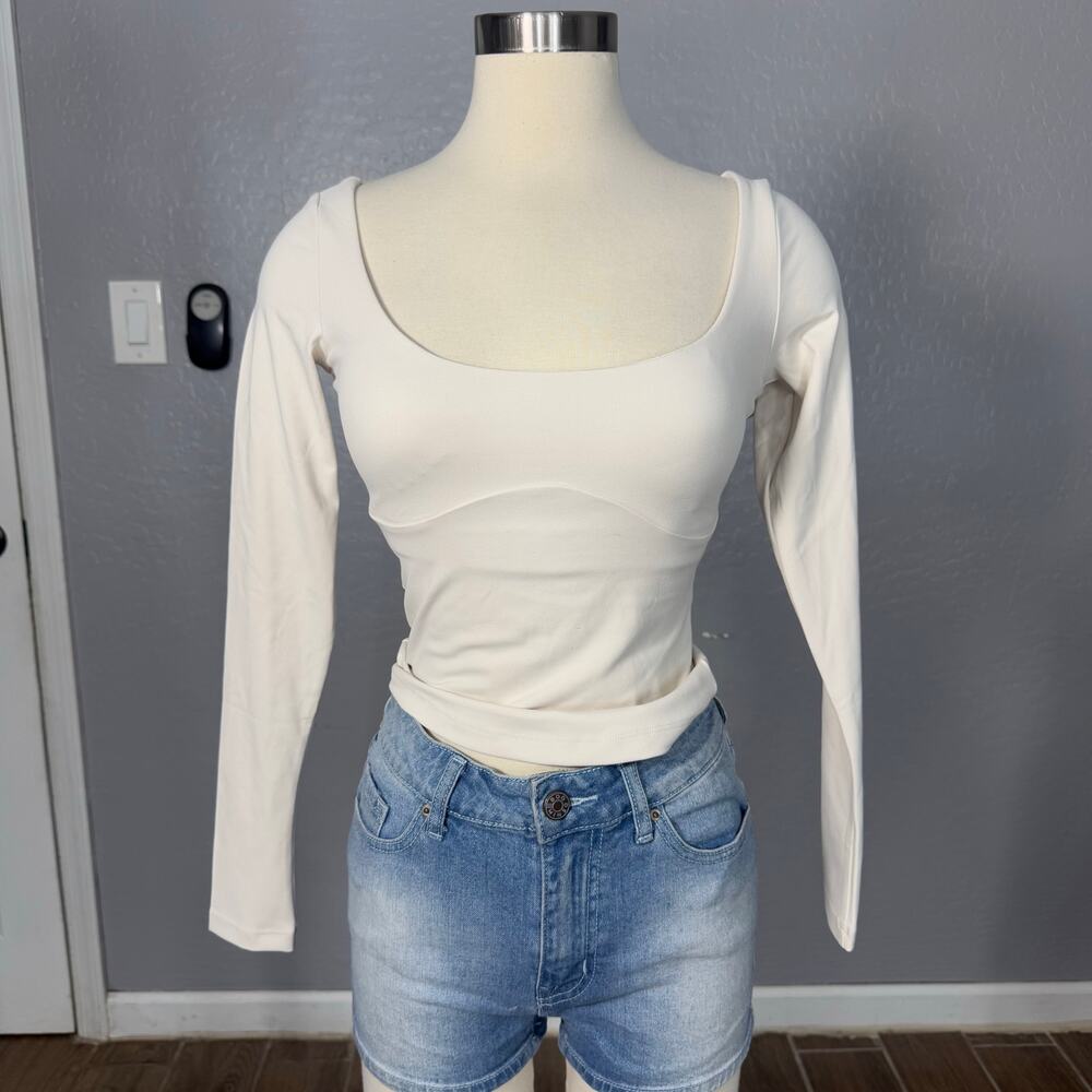 CSB Form Eloise Long Sleeve Top, Vanilla S
